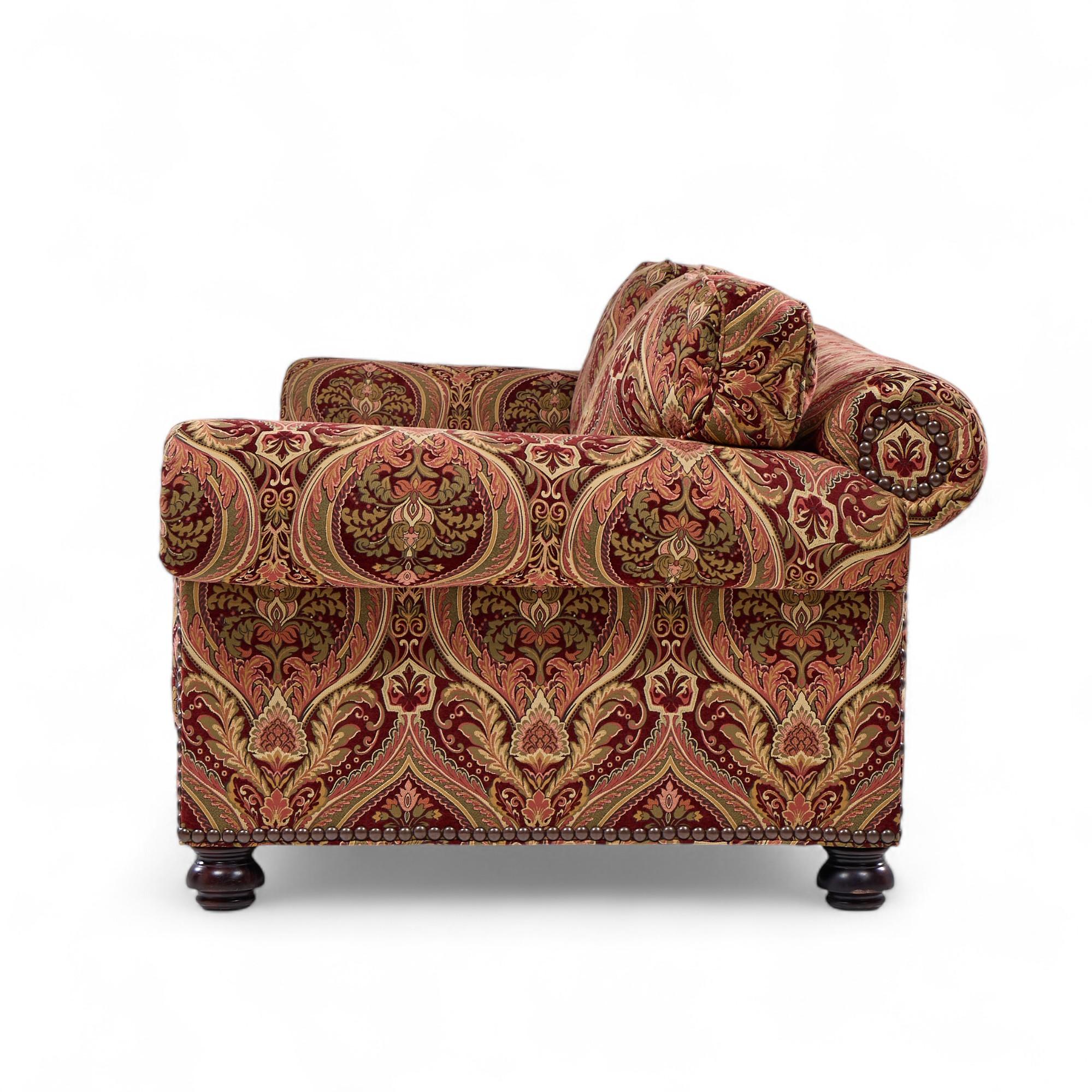 English George Smith Roll Arm Sofa For Sale
