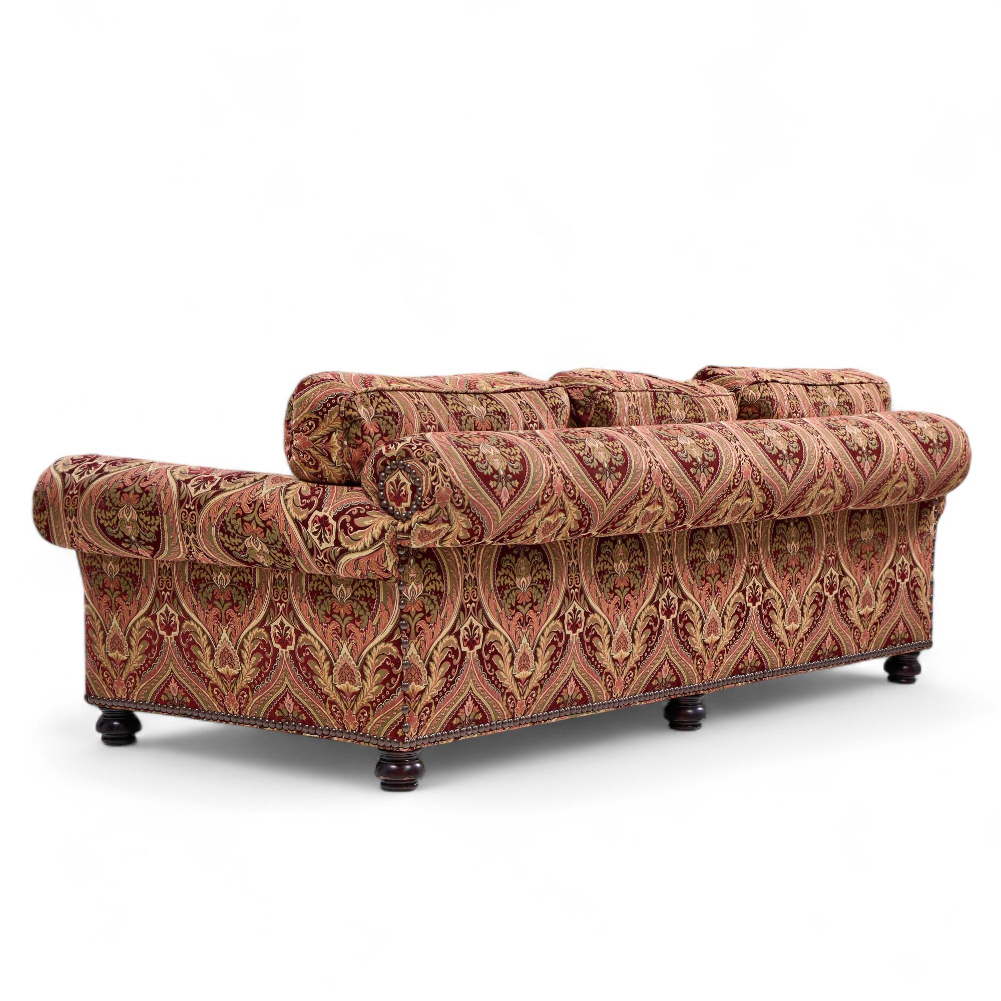 George Smith Roll Arm Sofa In Good Condition For Sale In Franklin Park, IL