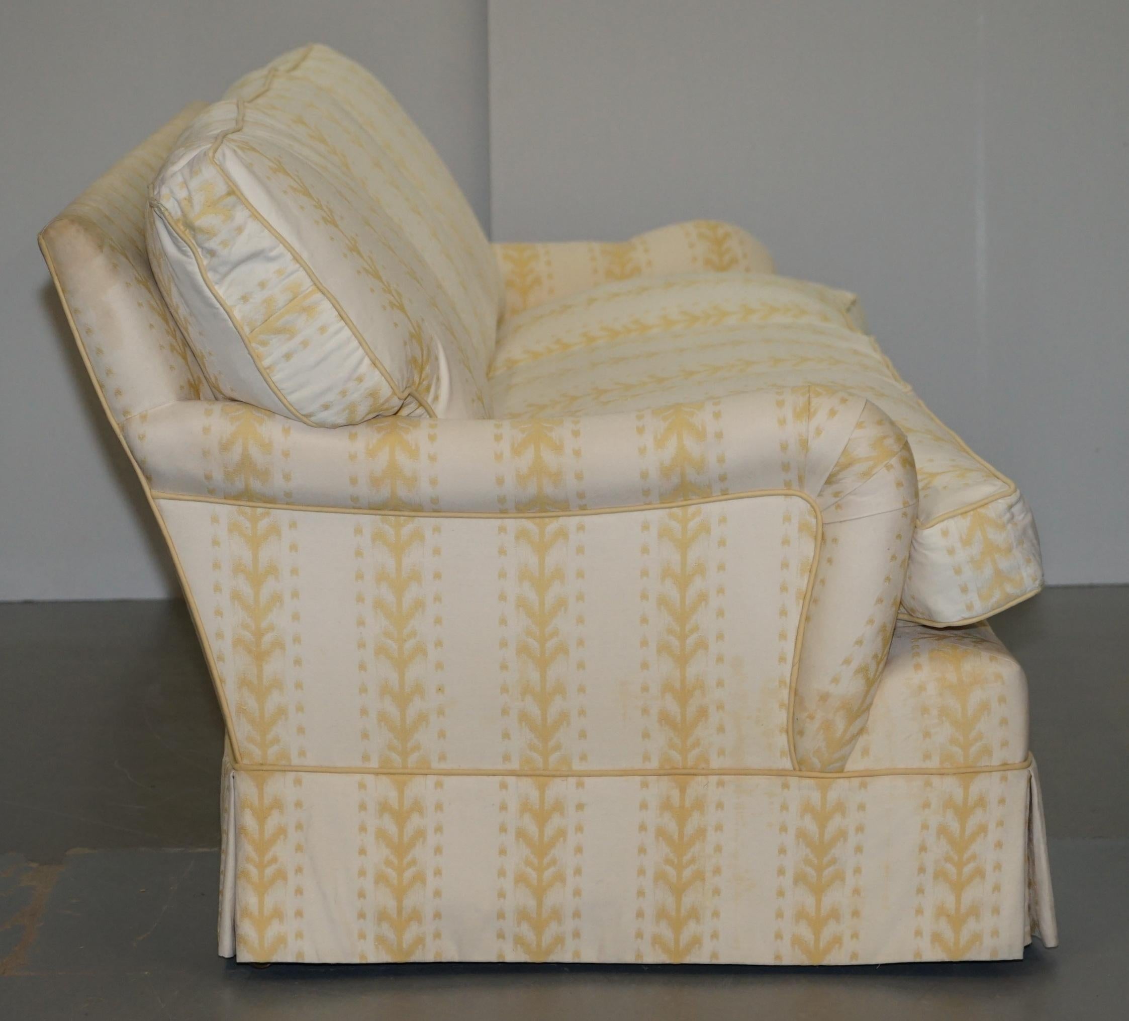 George Smith Scroll Arm Three-Seat Sofa Feather Filled Cushions 2