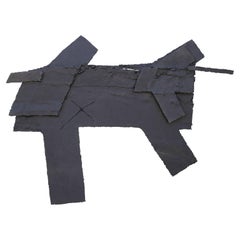 Abstract Black Steel Wall Sculpture