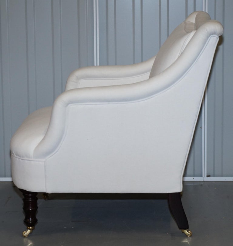 Smith Shop Display Fairfield Armchair Calico Linen Upholstery at