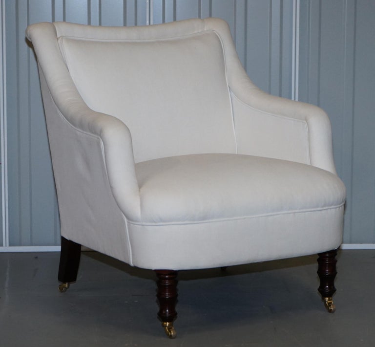 Smith Shop Display Fairfield Armchair Calico Linen Upholstery at