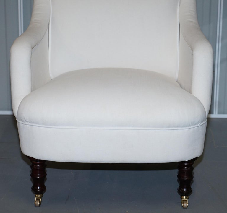 Smith Shop Display Fairfield Armchair Calico Linen Upholstery at
