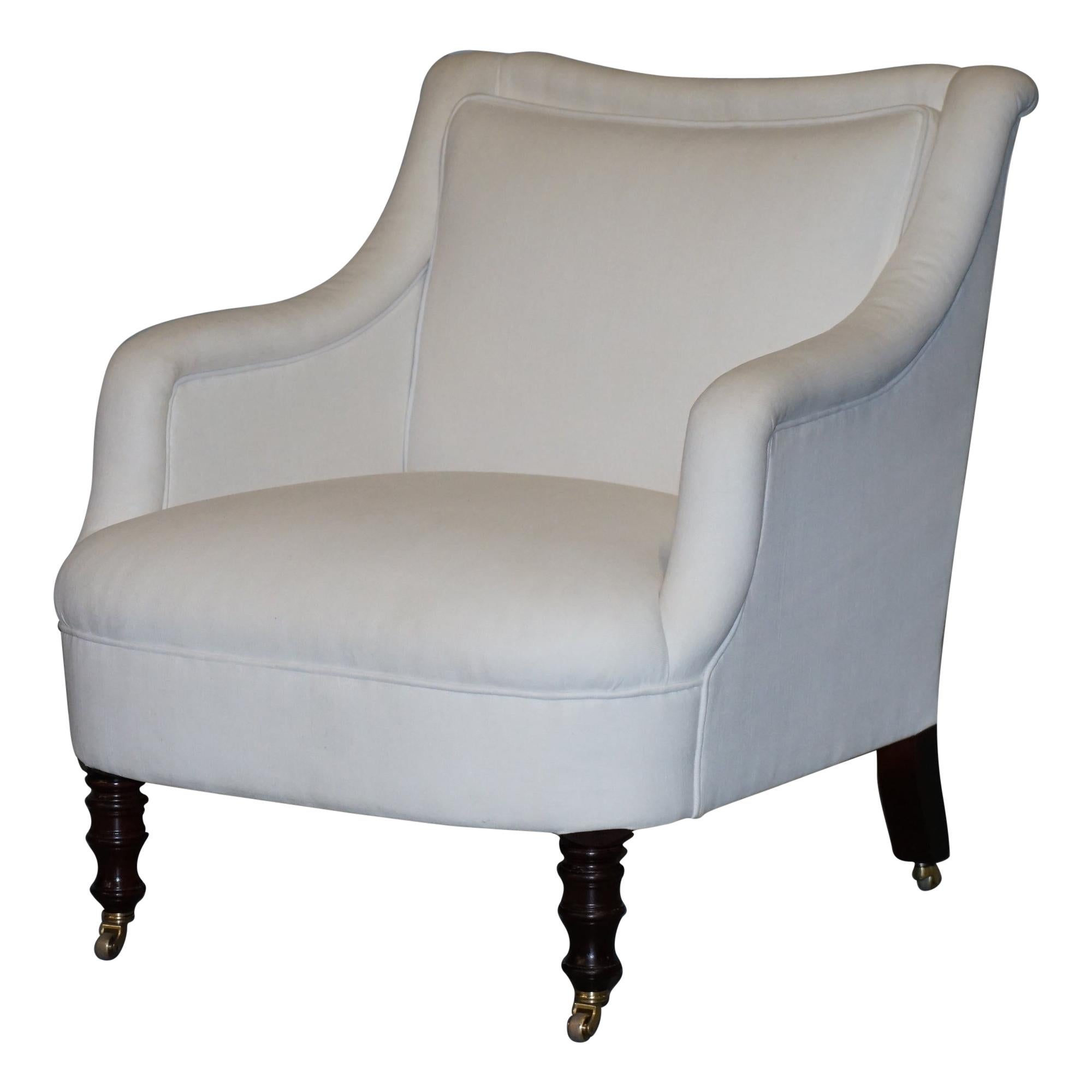 Smith Shop Display Fairfield Armchair Calico Linen Upholstery at