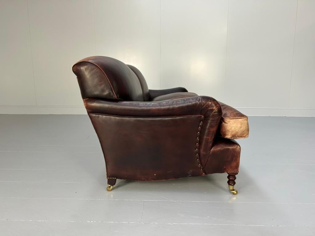 George Smith „Signature“ 2,5-Sitz-Sofa - In Ochsenblutleder im Angebot 5