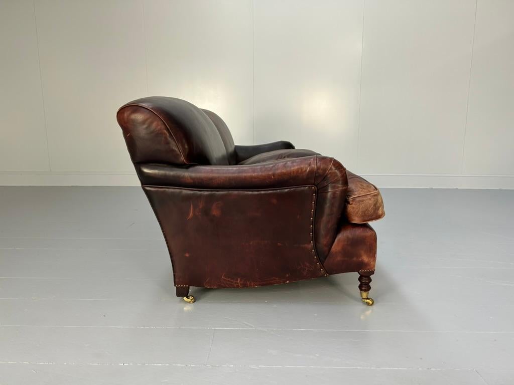 George Smith „Signature“ 2,5-Sitz-Sofa - In Ochsenblutleder im Angebot 6
