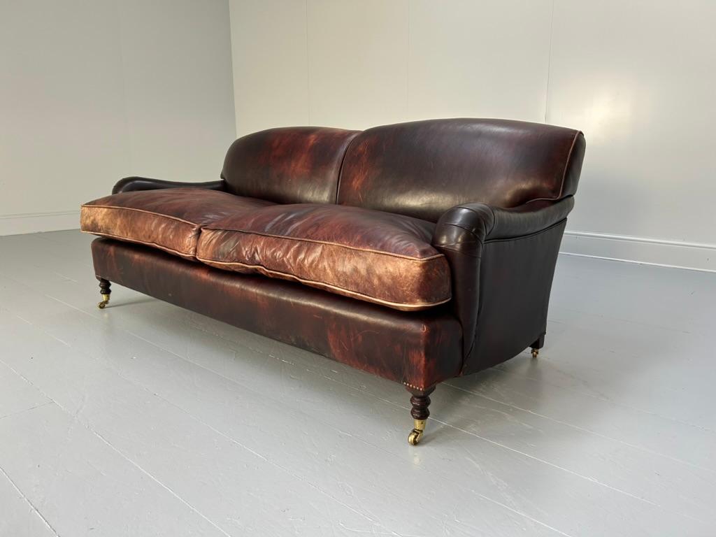 George Smith „Signature“ 2,5-Sitz-Sofa - In Ochsenblutleder (21. Jahrhundert und zeitgenössisch) im Angebot