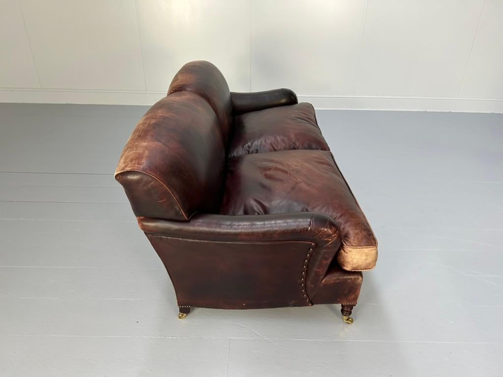 George Smith „Signature“ 2,5-Sitz-Sofa - In Ochsenblutleder im Angebot 1