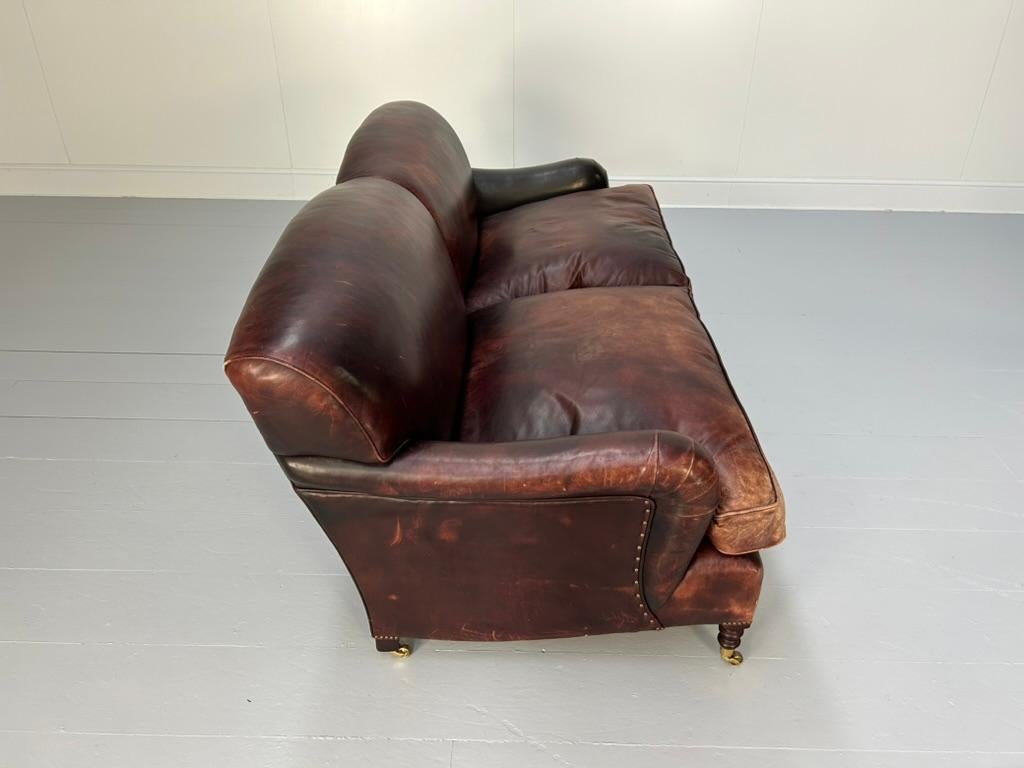George Smith „Signature“ 2,5-Sitz-Sofa - In Ochsenblutleder im Angebot 1