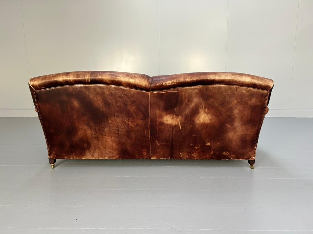 George Smith „Signature“ 2,5-Sitz-Sofa - In Ochsenblutleder im Angebot 2
