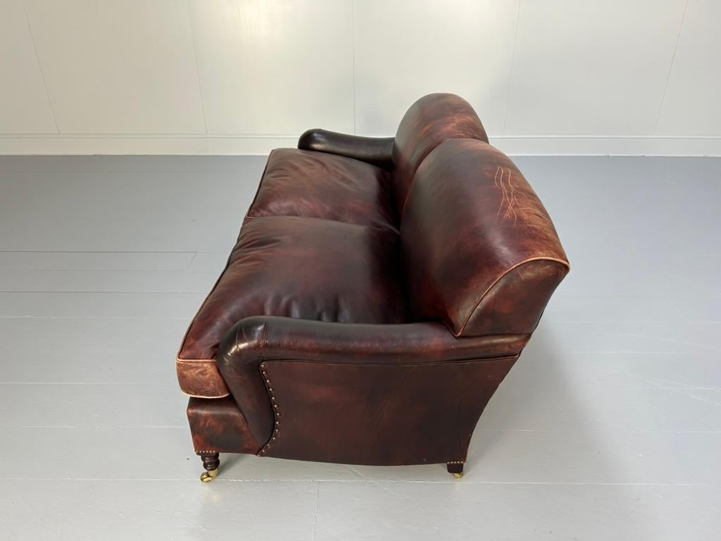 George Smith „Signature“ 2,5-Sitz-Sofa - In Ochsenblutleder im Angebot 2