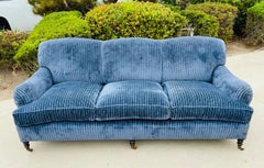 George Smith Signature Scroll Howard Arm 3-Seat Sofa