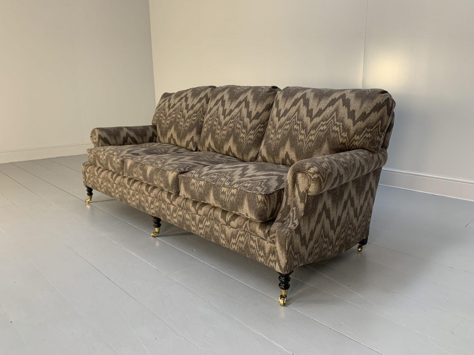 George Smith “Signature” Sofa – Medium 3-Seat – In Zoffany “Malvern” Wool 2