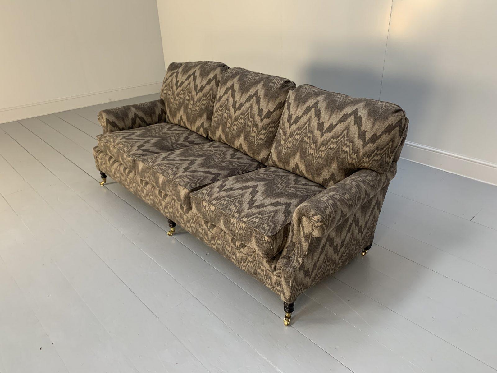 George Smith “Signature” Sofa – Medium 3-Seat – In Zoffany “Malvern” Wool 3
