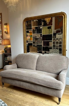 George Smith Signature Two-Seat Sofa with Deep Seat and Rolled Arms, English