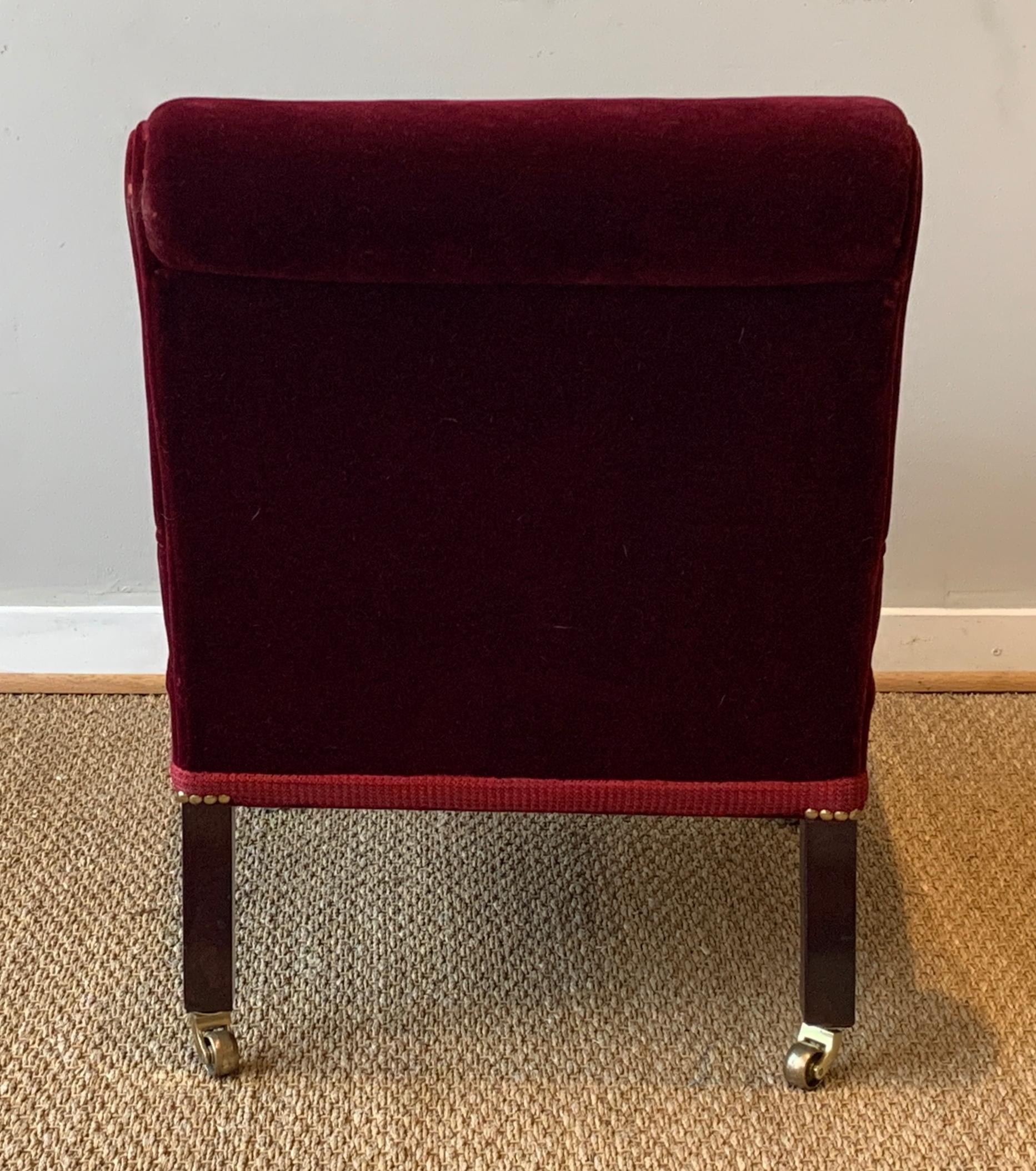 Hand-Crafted George Smith Slipper Chair