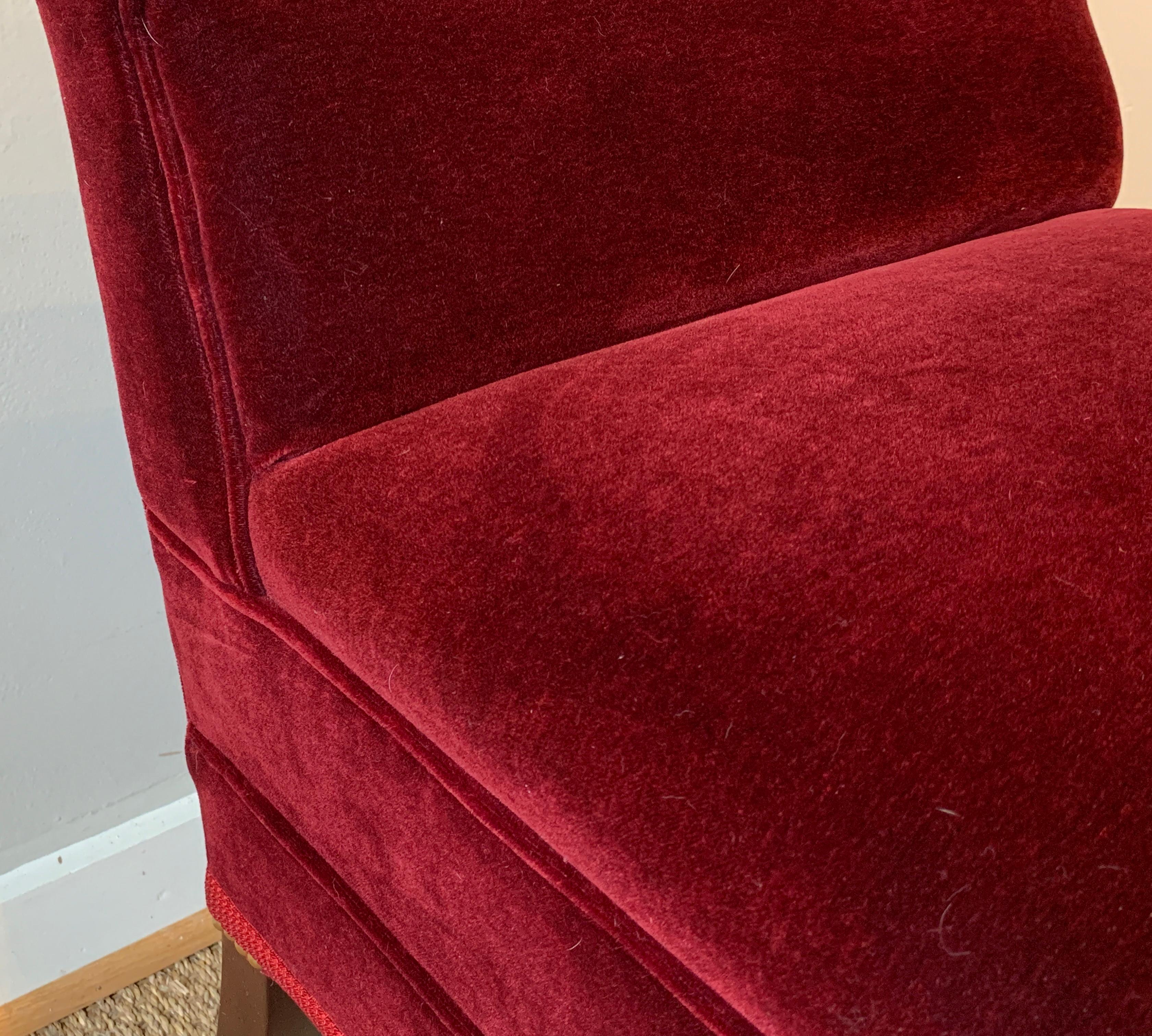Wool George Smith Slipper Chair