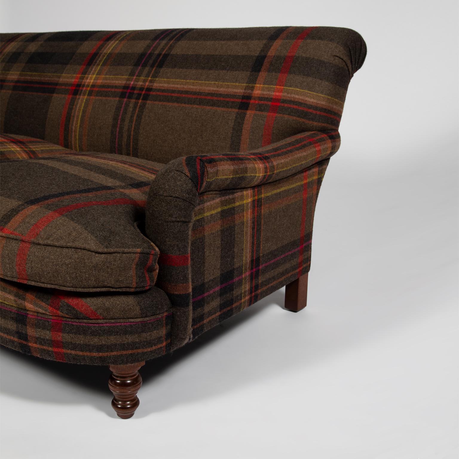 Modern George Smith Sofa Upholstered in Paul Smith Fabric