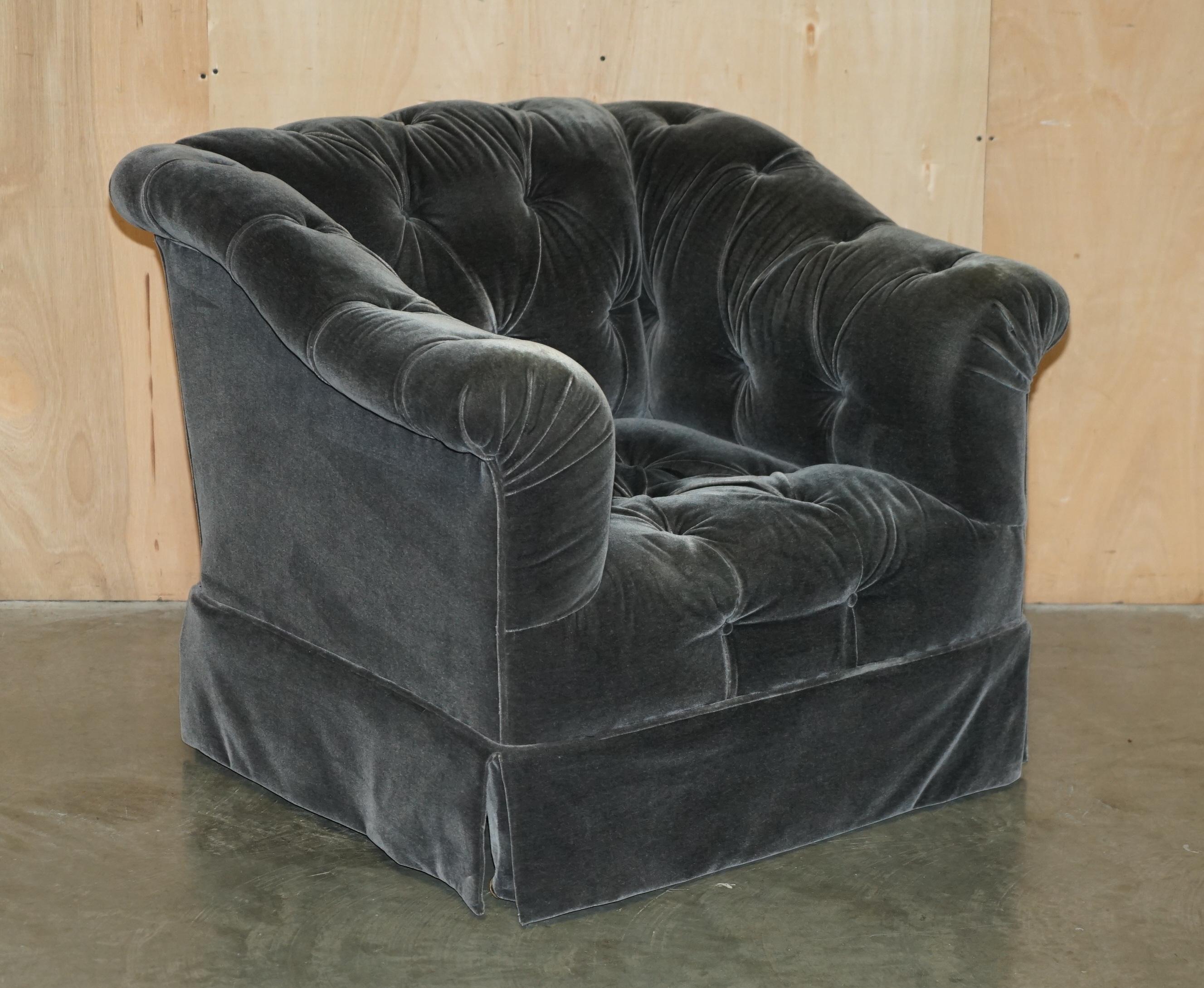 Royal House Antiques

Royal House Antiques is delighted to offer for sale this stunning George Smith Somerville Mohair Velvet Chesterfield tufted occasional Library armchair with matching run up ottoman footstool RRP £9,131

Please note the delivery