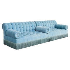 George Smith Getuftetes Mohair-Samt-Sectional-Sofa