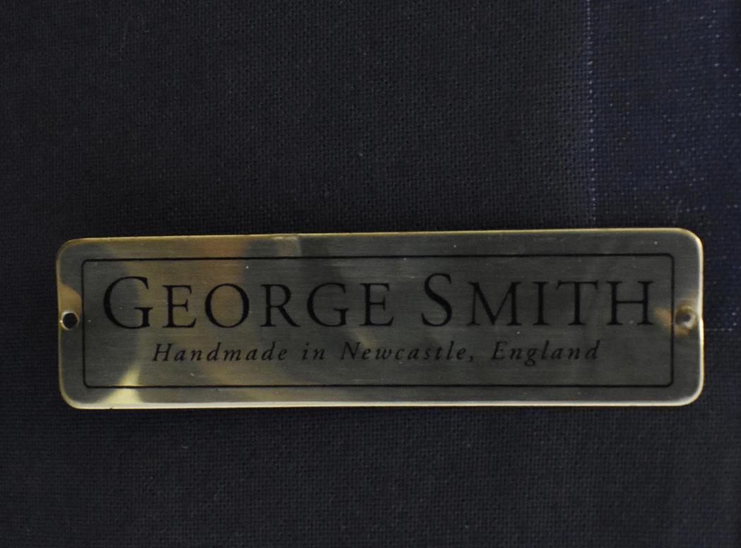 George Smith Whiskey Mohair Custom Schmetterlingsessel, Akzent-Loungesessel (Textil) im Angebot
