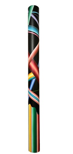 Abstract Geometric Shaped Canvas Painting Sculpture Memphis Milano Era 1980s Art