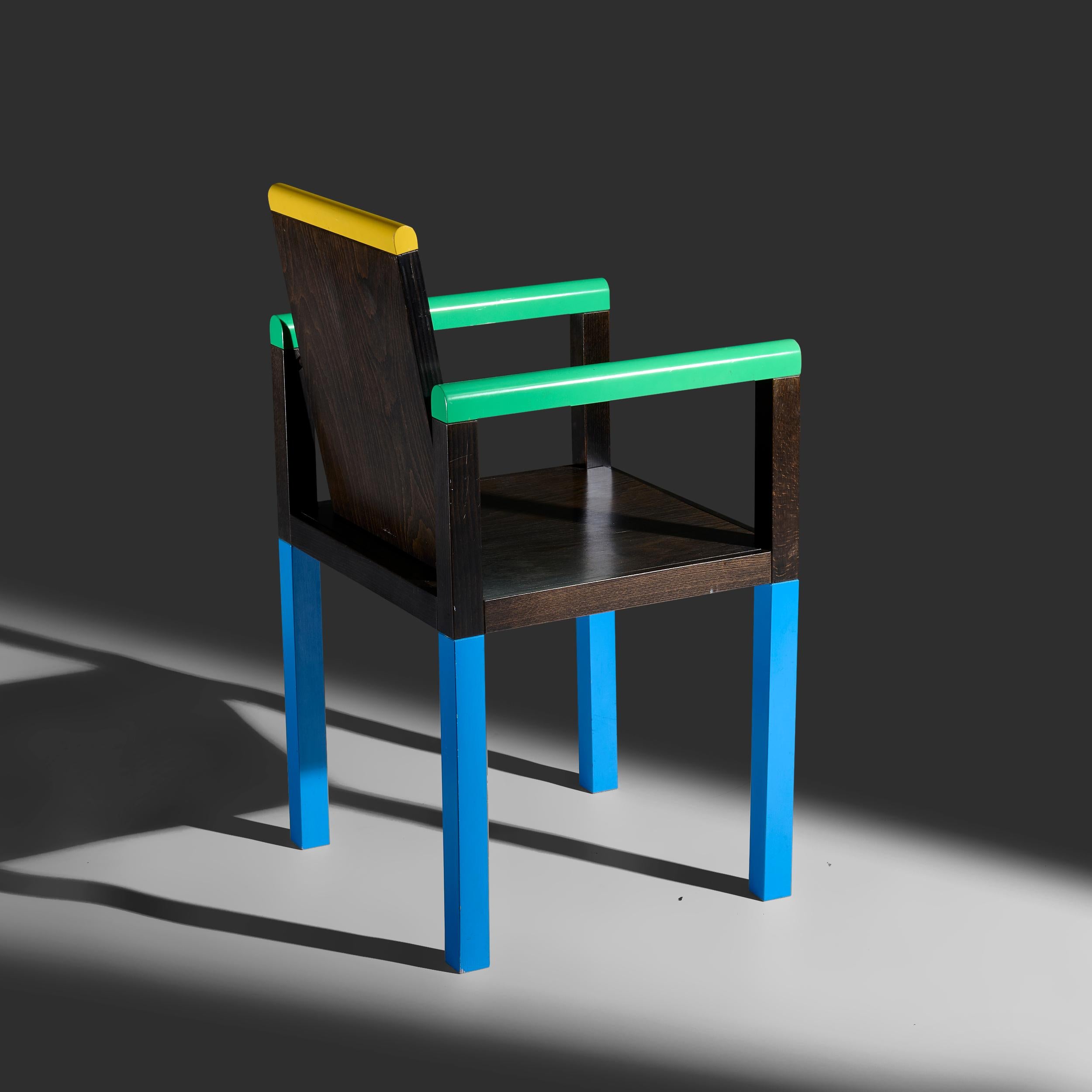 George Sowden segue l'artista Palace chair Memphis Regno Unito / Italia, 1983 In condizioni buone in vendita a Skokie, IL