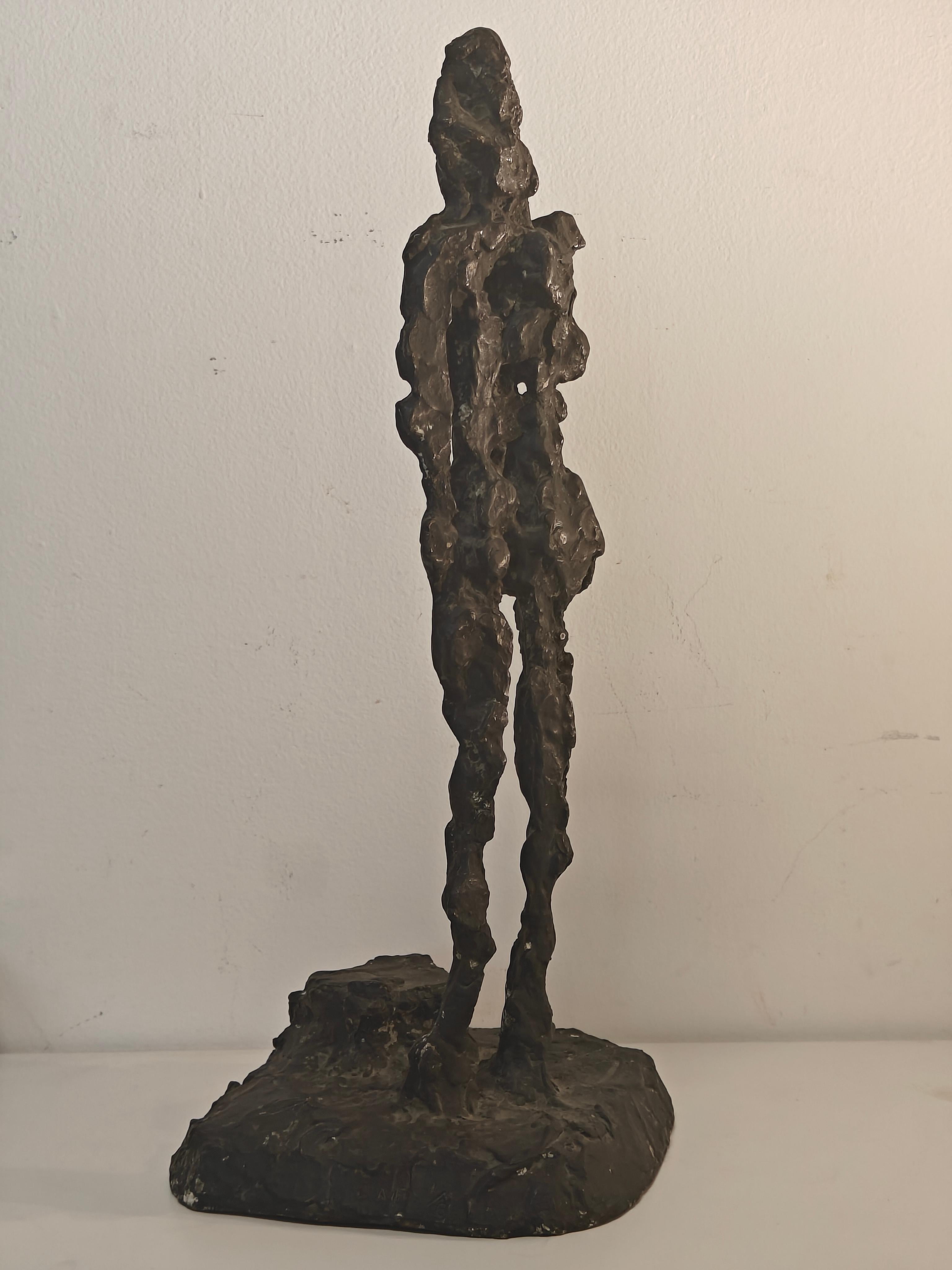 George Spaventa
Untitled Female Figure, 1962
Marked on base, editioned 1/6
Bronze
20 x 8 x 8 inches
Edition 1/6

Provenance
Private Collection, Forest Hills, New York


George Spaventa studied at the Beaux-Arts Institute of Design in New York and