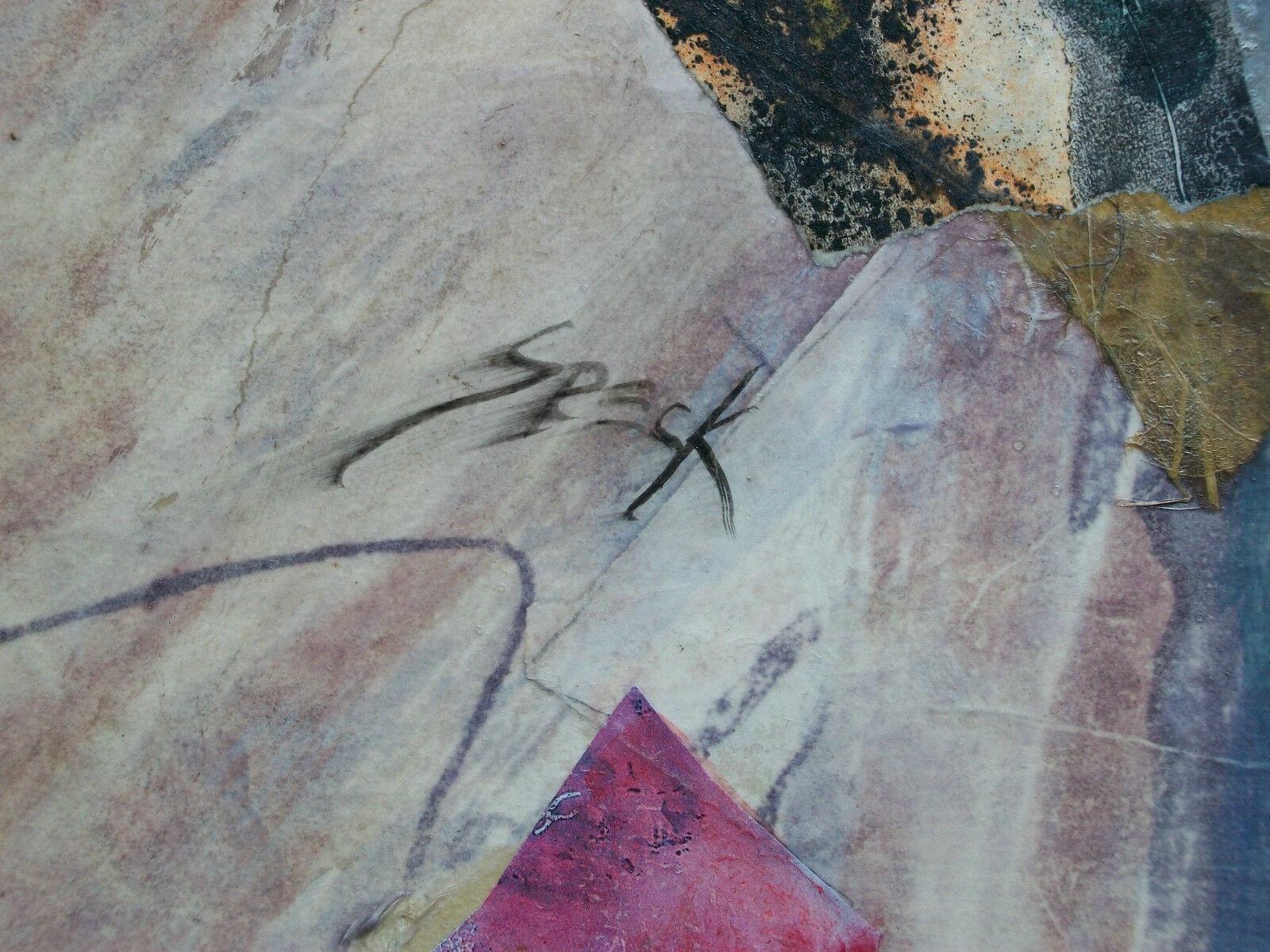 Acrilico George Speck, Woodland Symphony, collage e acrilico su pannello, Canada, C.1998 in vendita