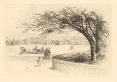 Antique "University of California Berkeley" original etching