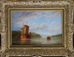 Oil Painting by George Stainton "On the Humber, Yorkshire"