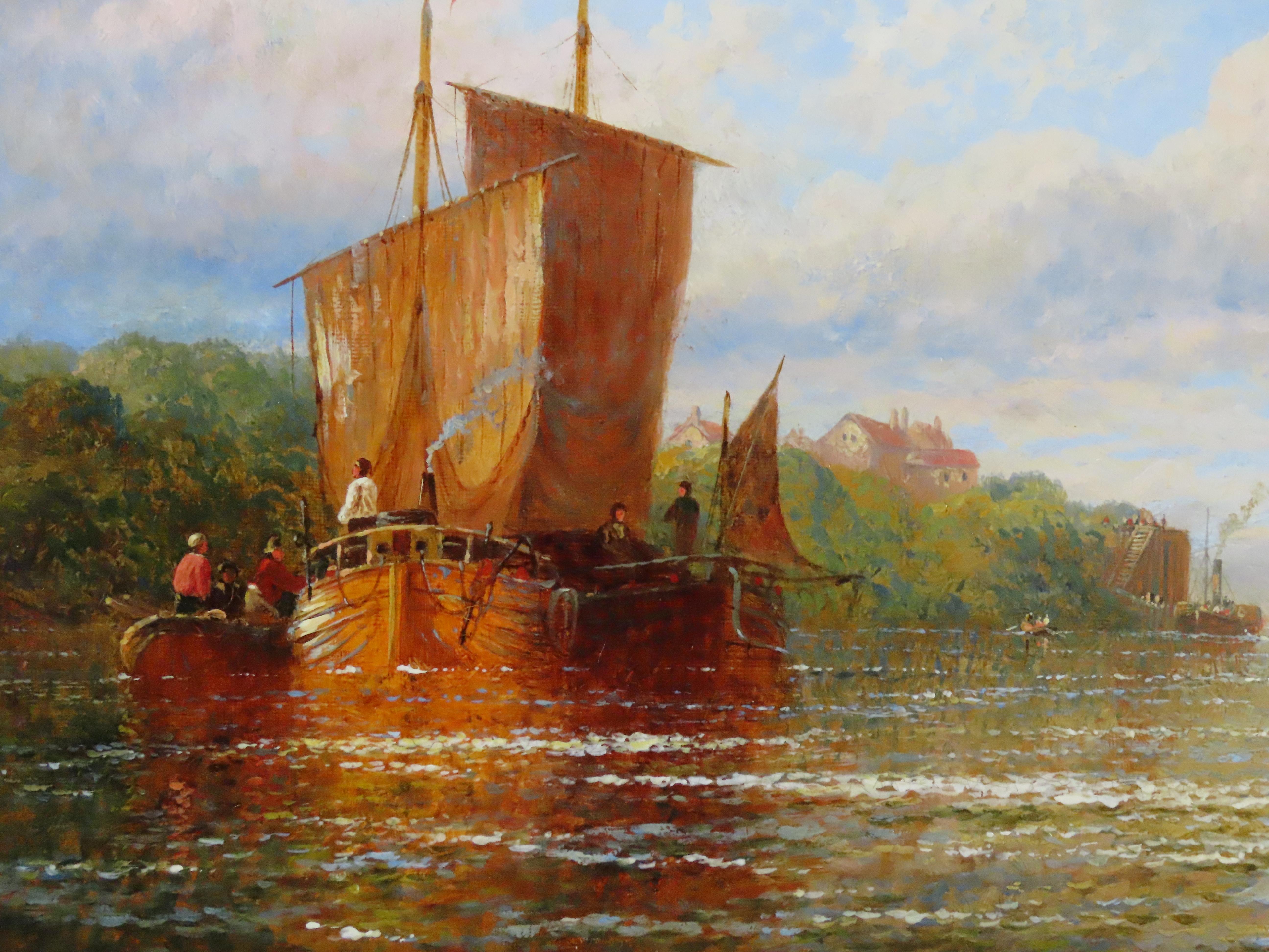 Original Öl auf Leinwand, George Stainton, 