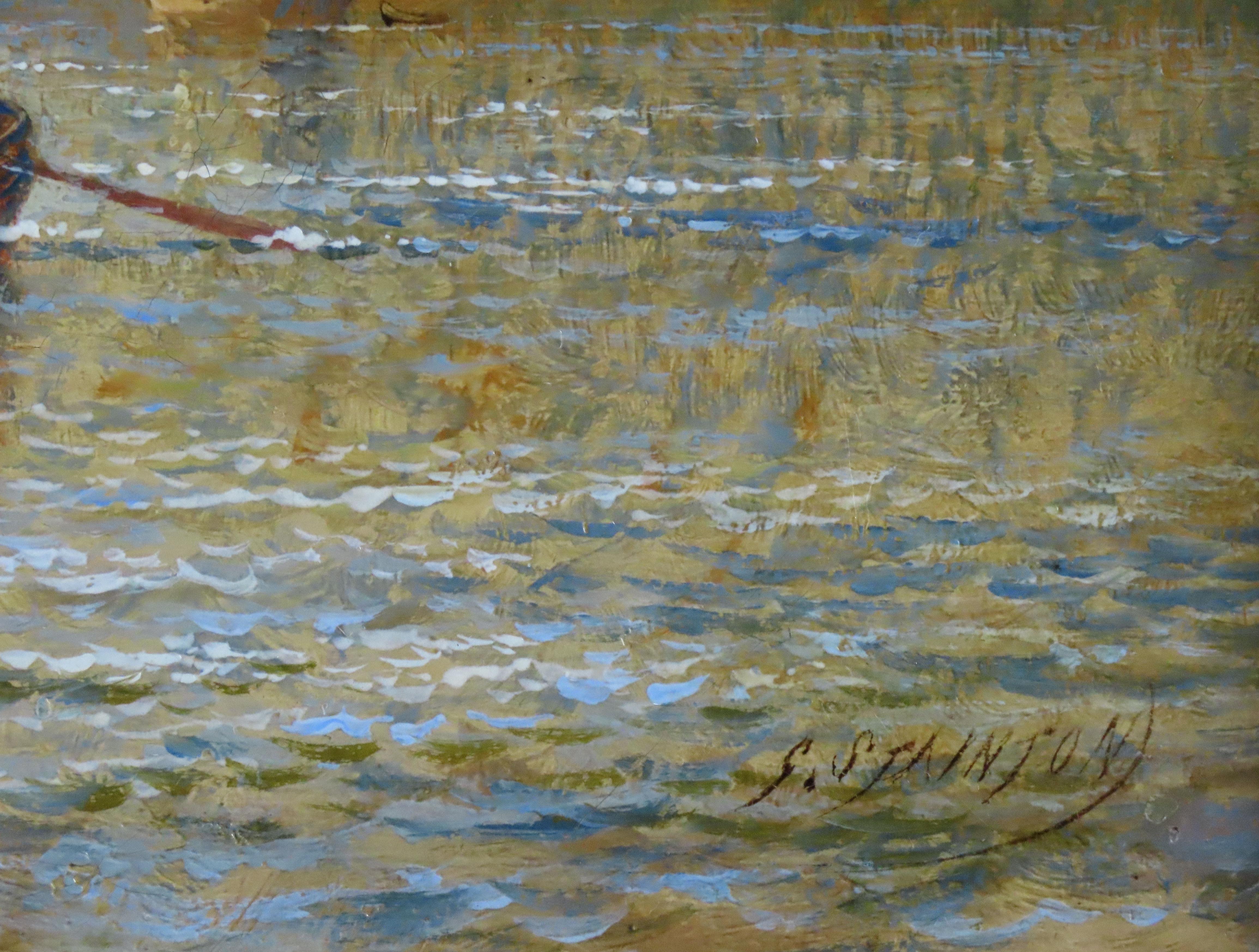 Original Öl auf Leinwand, George Stainton, 