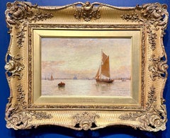 19th century English River Scene on the Medway