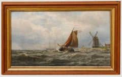 George Stanfield Walters (1838-1924) - Gerahmtes Ölgemälde, Segeln aus dem späten 19. Jahrhundert, gerahmt