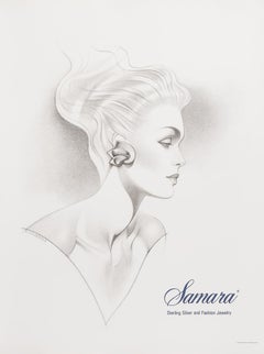 Samara Poster, 80s Fashion Illustration