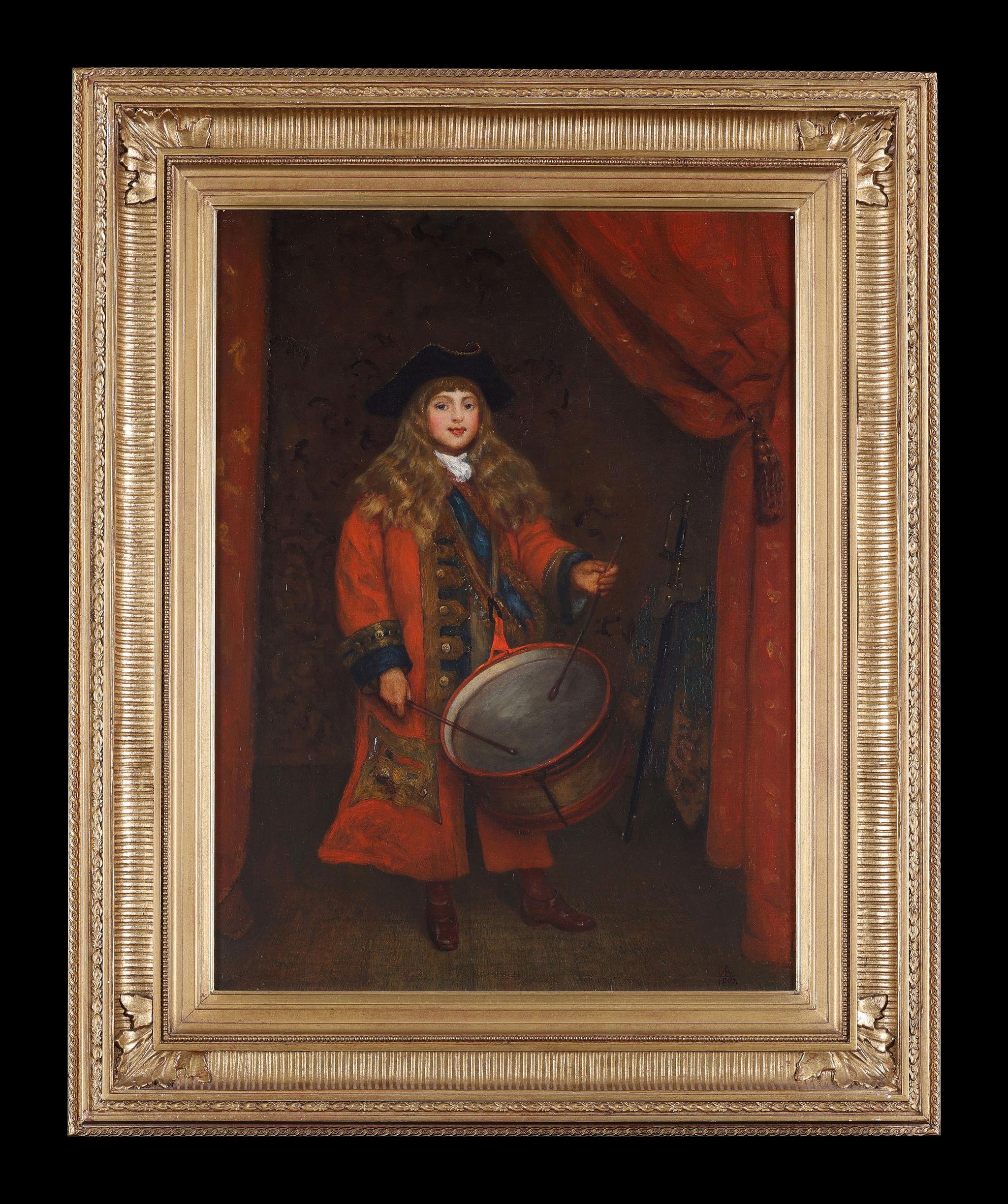 George Storey RA Figurative Painting - The Drummer Boy