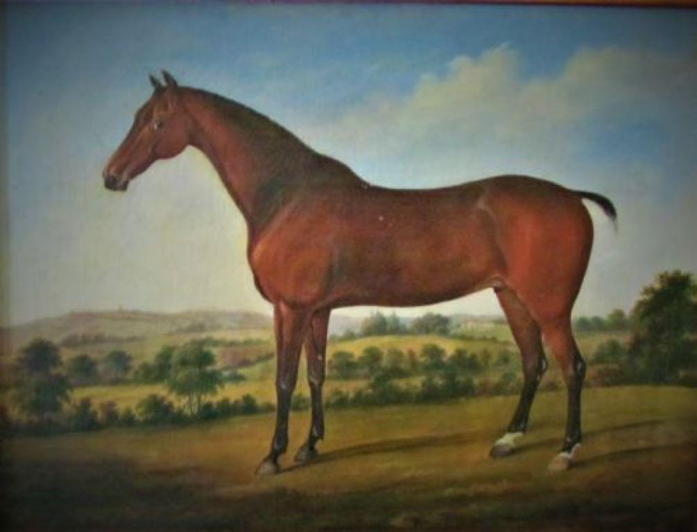 Horse In Landscape Circle George Stubbs 18th Century Oil, Old Master 2