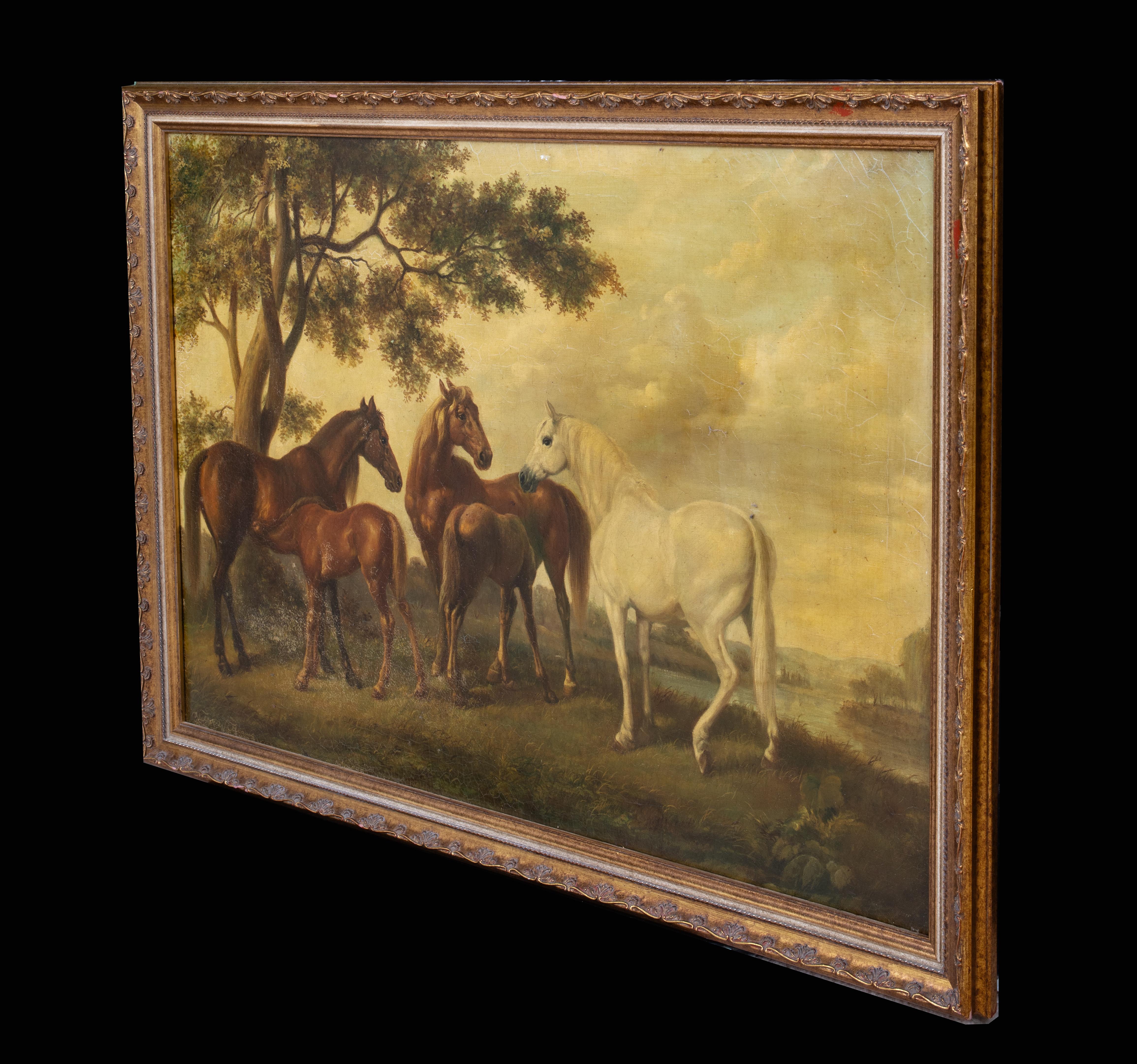 Horses In A Field, 18th/19th Century  circle of GEORGE STUBBS (1724-1806) 2