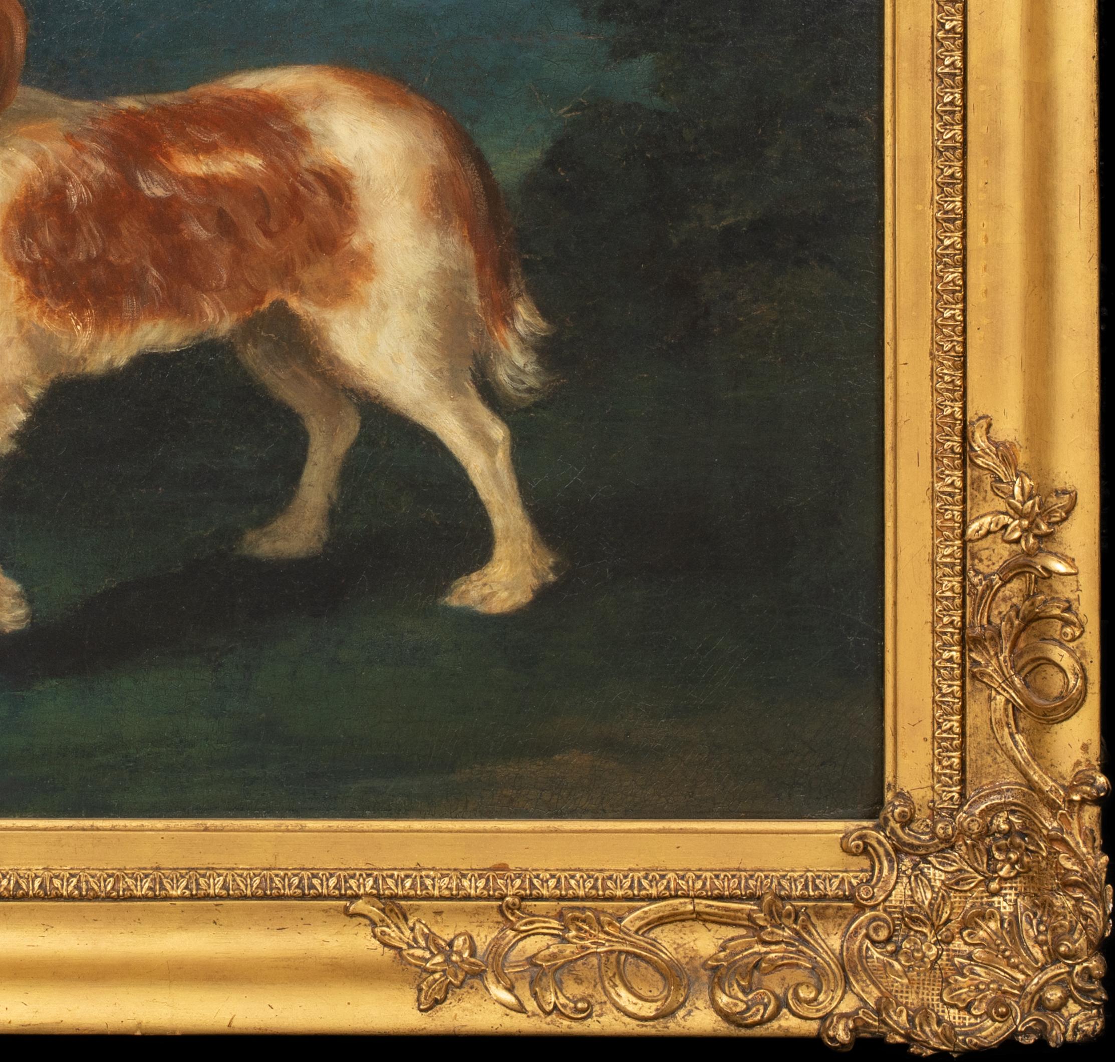 Porträt eines Königs Charles Spaniels, 18. Jahrhundert

CIRLCE OF George STUBBS (1724-1806)

Großes englisches Schulporträt eines King Charles Spaniels aus dem 18. Jahrhundert, Öl auf Leinwand. Ausgezeichnete Qualität und Zustand seltene frühe