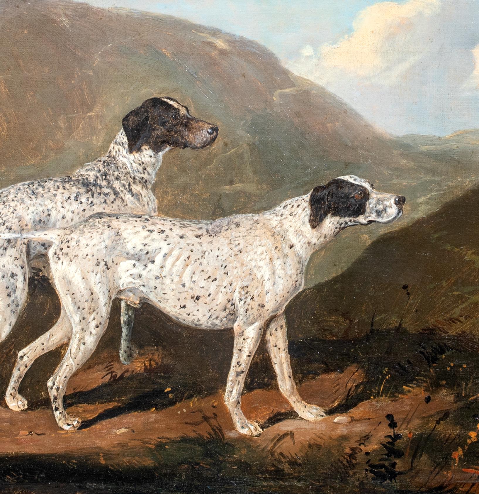 Portrait Of A Pair Of German Shorthaired Pointers, 18th/19th Century  6