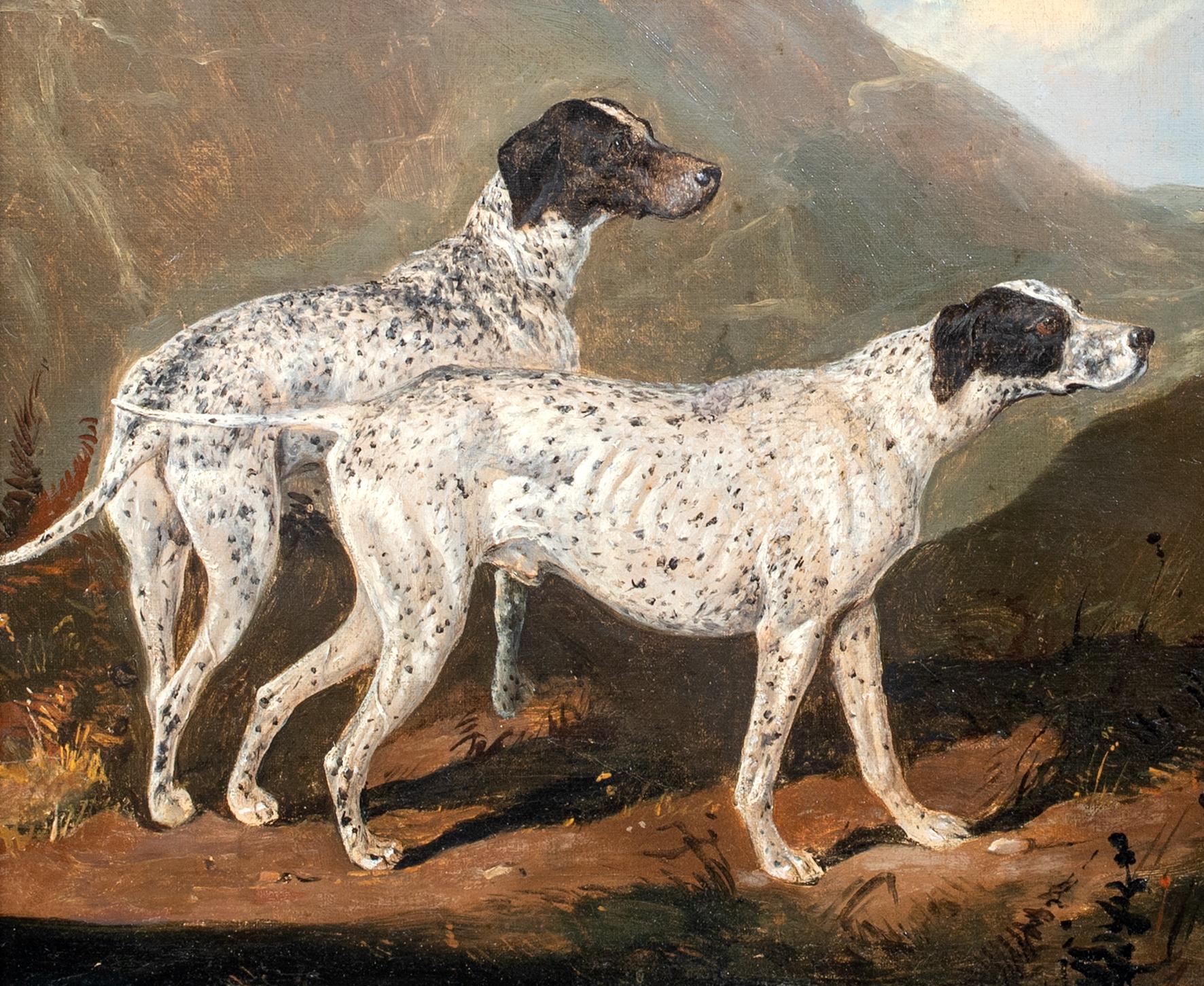 Portrait Of A Pair Of German Shorthaired Pointers, 18th/19th Century  1