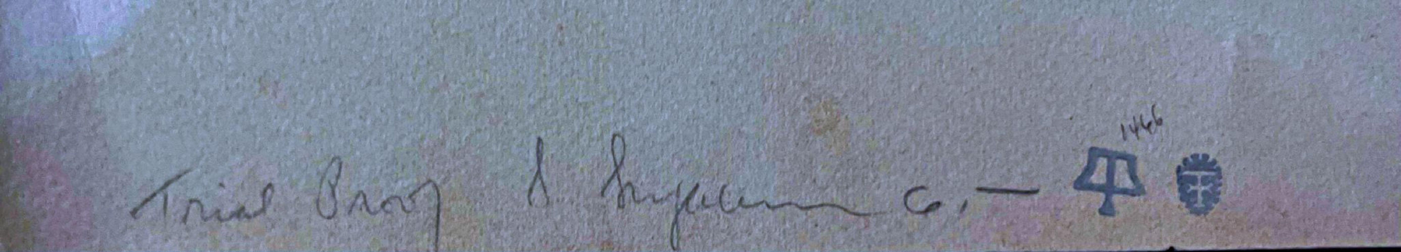 Rojo y Púrpura (del patrimonio de Gene Baro), litografía TP única firmada de los años 60 - Print de George Sugarman