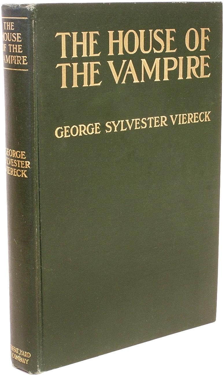George Sylvester Viereck, The House of the Vampire, 1907, première édition Bon état - En vente à Hillsborough, NJ