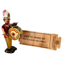 "George The Drummer Boy" Tin windup Toy by Louis Marx, New York City. Circa 1930