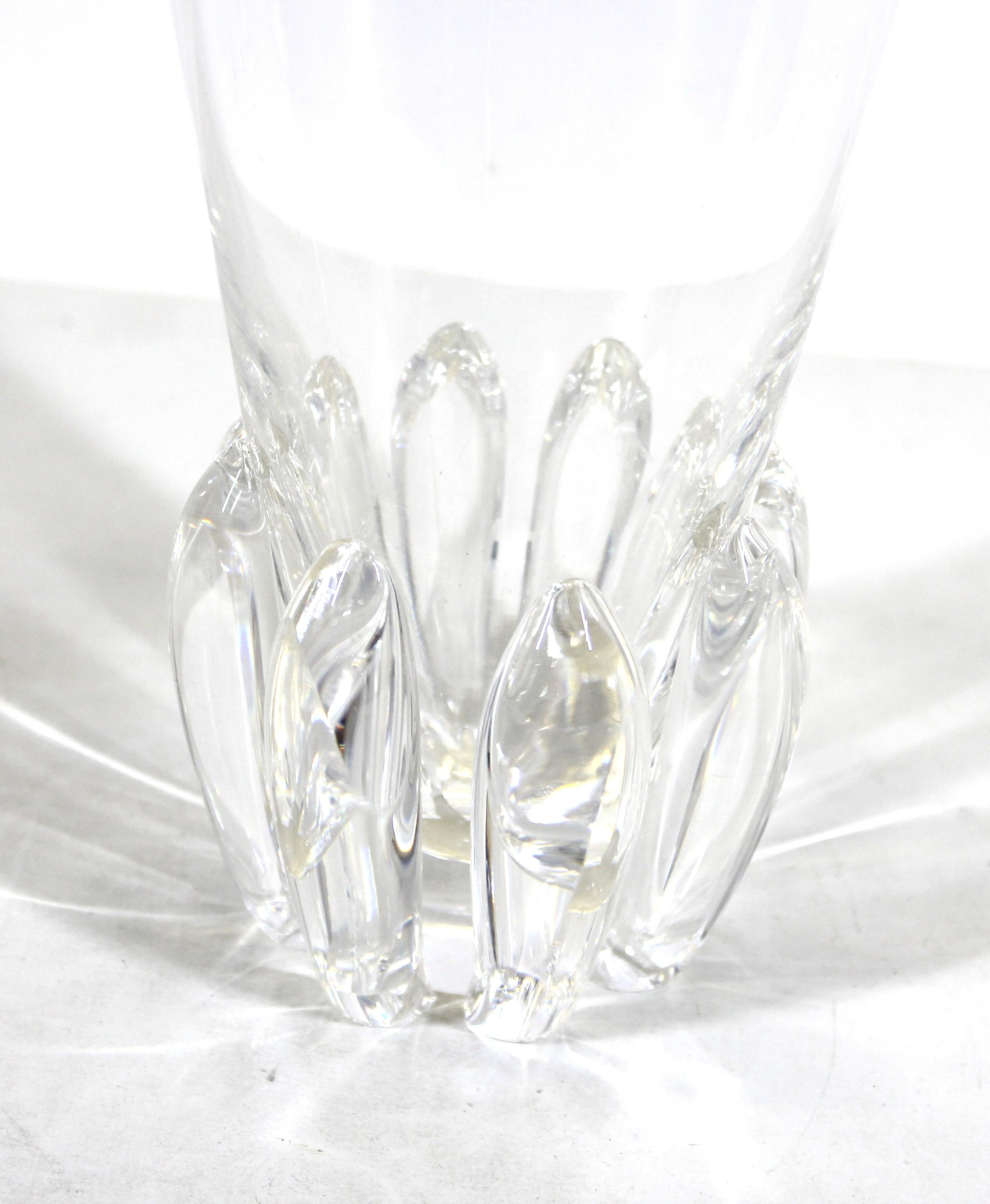 George Thompson for Steuben Crystal Vase In Good Condition In Astoria, NY