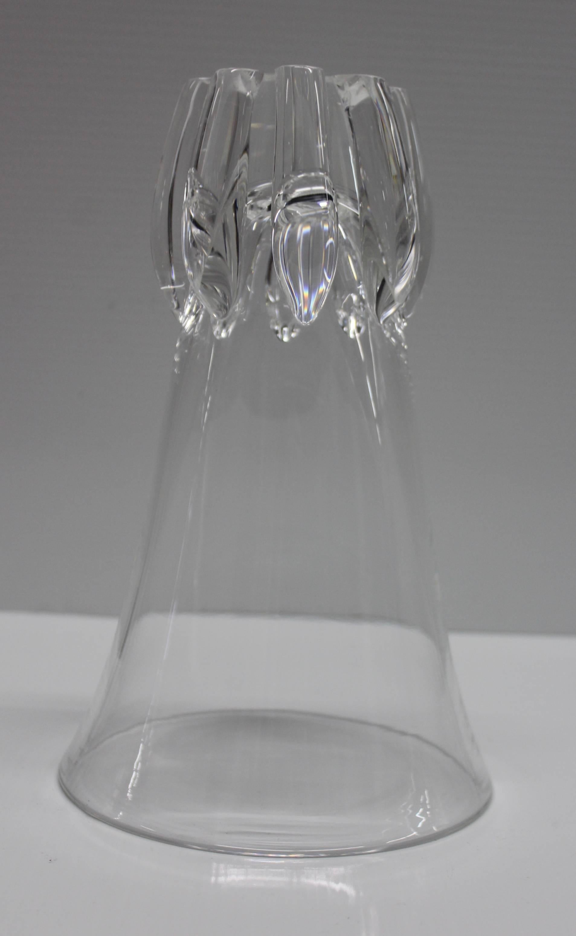 20th Century George Thompson for Steuben Crystal Vase