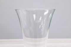 George Thompson para Steuben Jarrón de Cristal Estilo Loto Moderno Contemporáneo