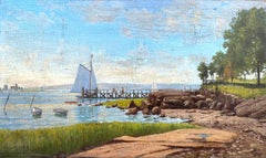 "Velero en el muelle"