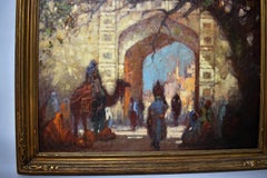 George Thompson Pritchard " City Gates, Morocco" 1878-1962 Oil on Canvas